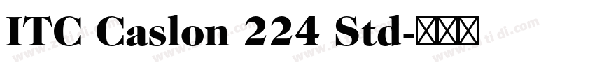 ITC Caslon 224 Std字体转换